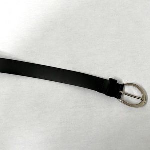 Express Black Belt with Silver Tone Hardware